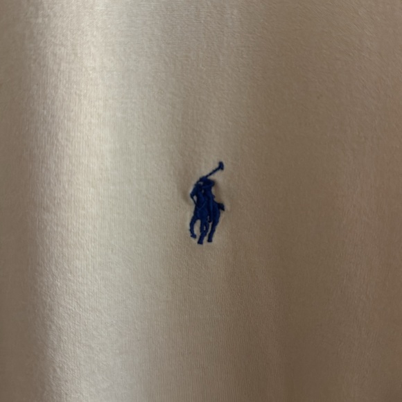 Polo Ralph Lauren Collared Shirt - Short Sleeve - Yellow w/ Blue Emblem - XL - Picture 3 of 4